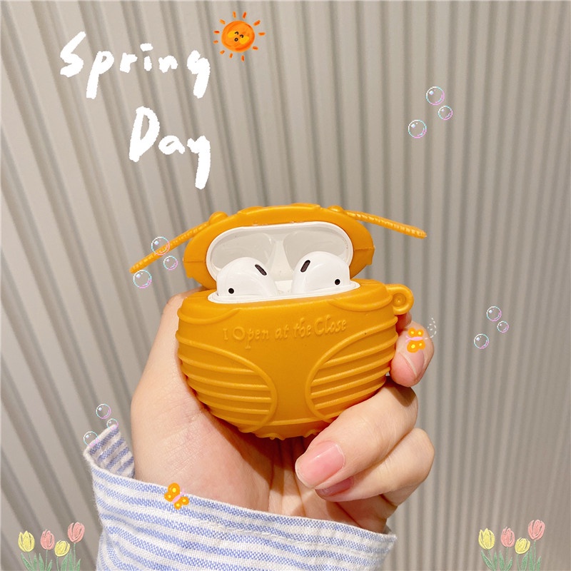 Vỏ Bảo Vệ Hộp Sạc Tai Nghe Airpods 3 Pro AirPods2gen Màu Vàng Đồng Hình Harry Potter 2021 Mới Ốp