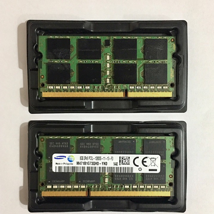 Ram laptop 8GB DDR3L bus 1600 nhiều hãng hynix samsung micron crucial PC3L-12800s