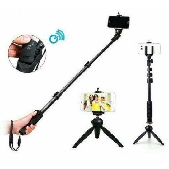 Gậy chụp hình tự sướng bluetooth cao cấp 1288 kèm chân đa năng + Tripod 228