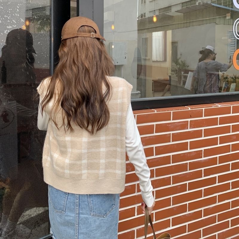 Áo cardigan NZN dệt kim sát nách 4 màu sắc tùy chọn phong cách Hàn Quốc retro thời trang dành cho nữ