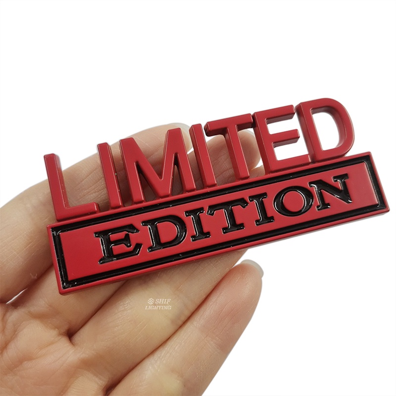 1 x Miếng Dán Logo Kim Loại Phiên Bản Giới Hạn Trang Trí Sau Xe Hơi