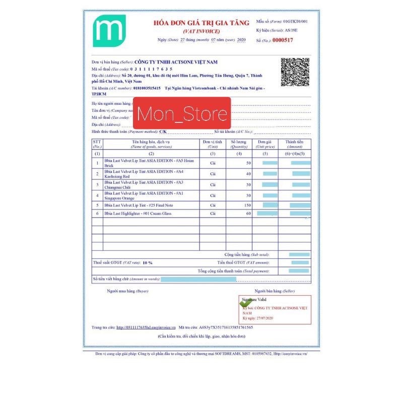 [SẴN] Son Thỏi Lì Bbia Last Powder Lipstick