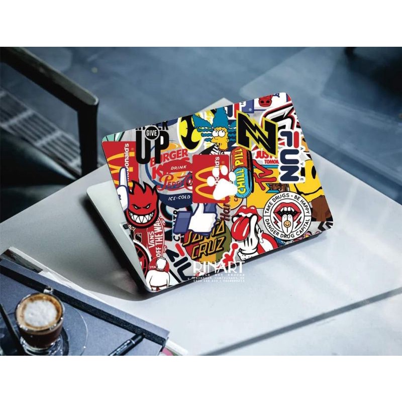 Bộ Sticker Local Colorful Brand dán vali điện thoại laptop