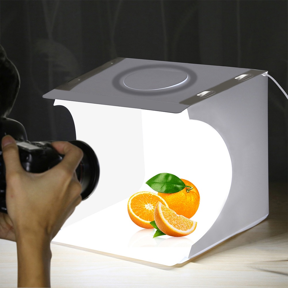 PULUZ Bảng đèn LED chụp ảnh có thể gập lại 6 màu 20cm 24cm X 23cm X 22cm