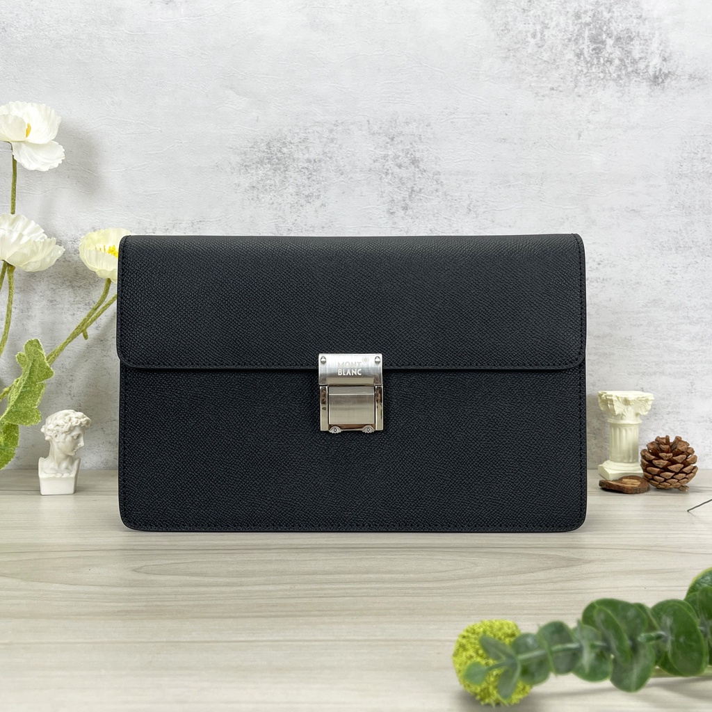 Clutch cầm tay Monblanc Sartorial Crossgrain Leather