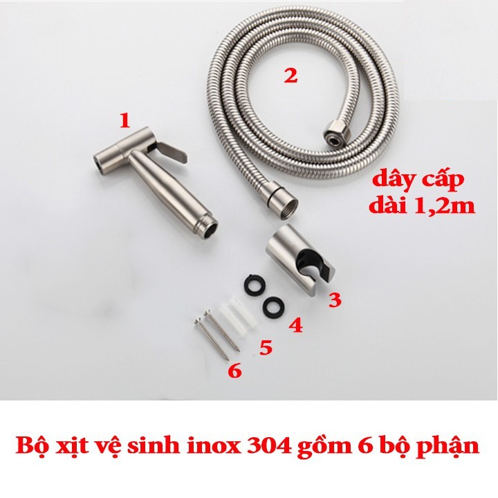 Bộ vòi xịt vệ sinh, vòi xịt bồn cầu – Bộ dây vòi xịt vệ sinh nhà tắm, toilet