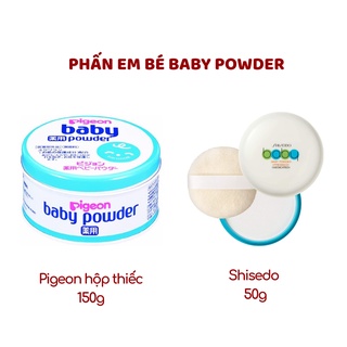 Phấn em bé, phấn rôm, phấn phủ baby powder hộp lớn- Nội địa Nhật Bản