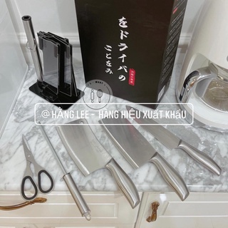 Bộ dao nhật 6 món + tặng kèm khay đựng dao siêu xịn