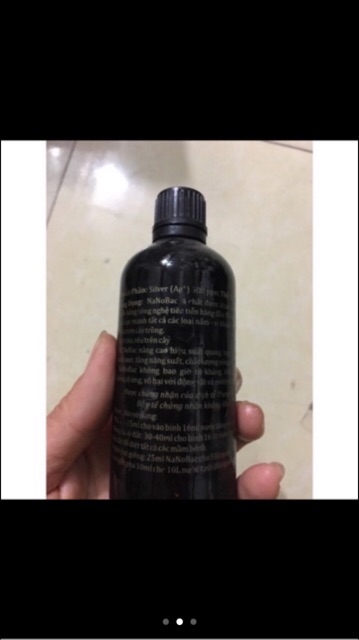 Chế phẩm nano bạc- lọ 100ml