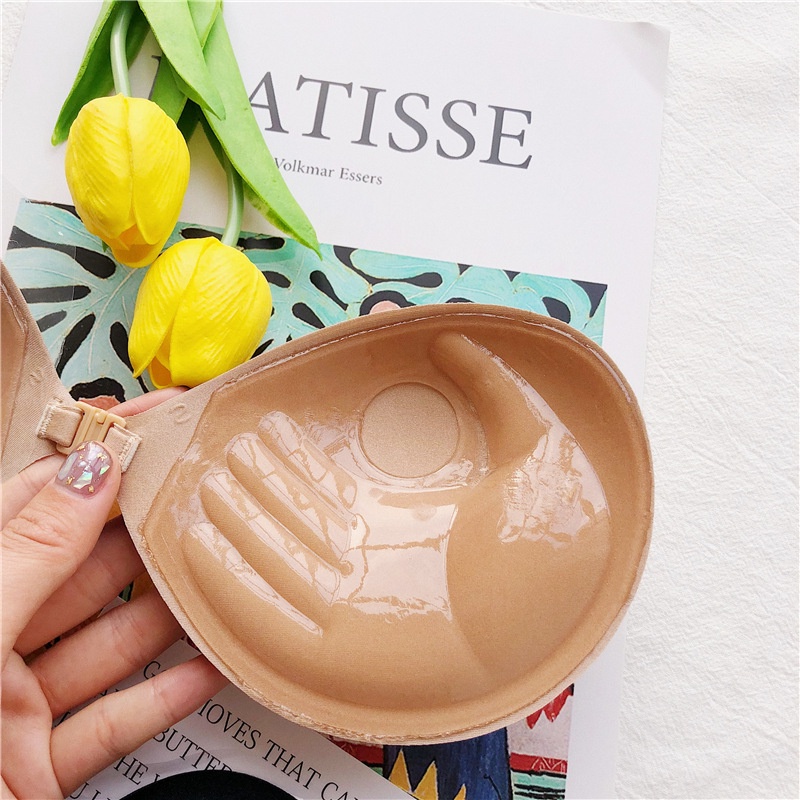 Áo Dán Ngực Cài Trước Có Dây Trong Sau Lưng, Miếng Dán Ngực Mút Dày AMYBRA D0127