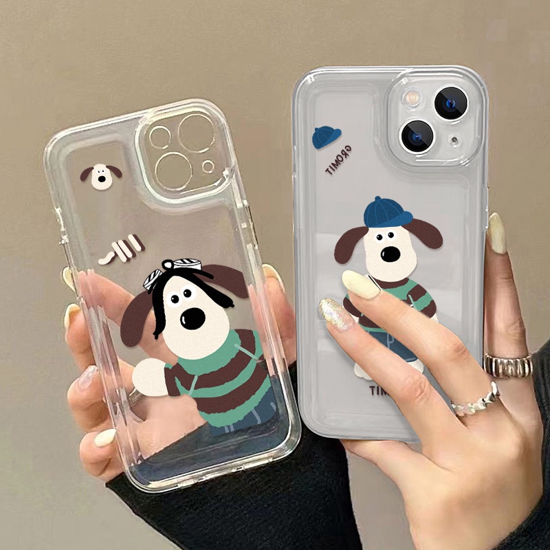 Ốp Điện Thoại TPU Acrylic Chống Sốc Hình Chú Chó Cho IPhone 14 Pro Max 11 12 13 Pro Max 8 7 14 Plus XR X XS Max SE 2020 SE3