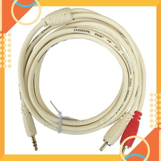 Dây loa 1 đầu 3.5 ra 2 av choseal dài 1,8m