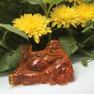Tượng phật di lặc màu hổ phách cỡ lớn chỉ 89.000 đ