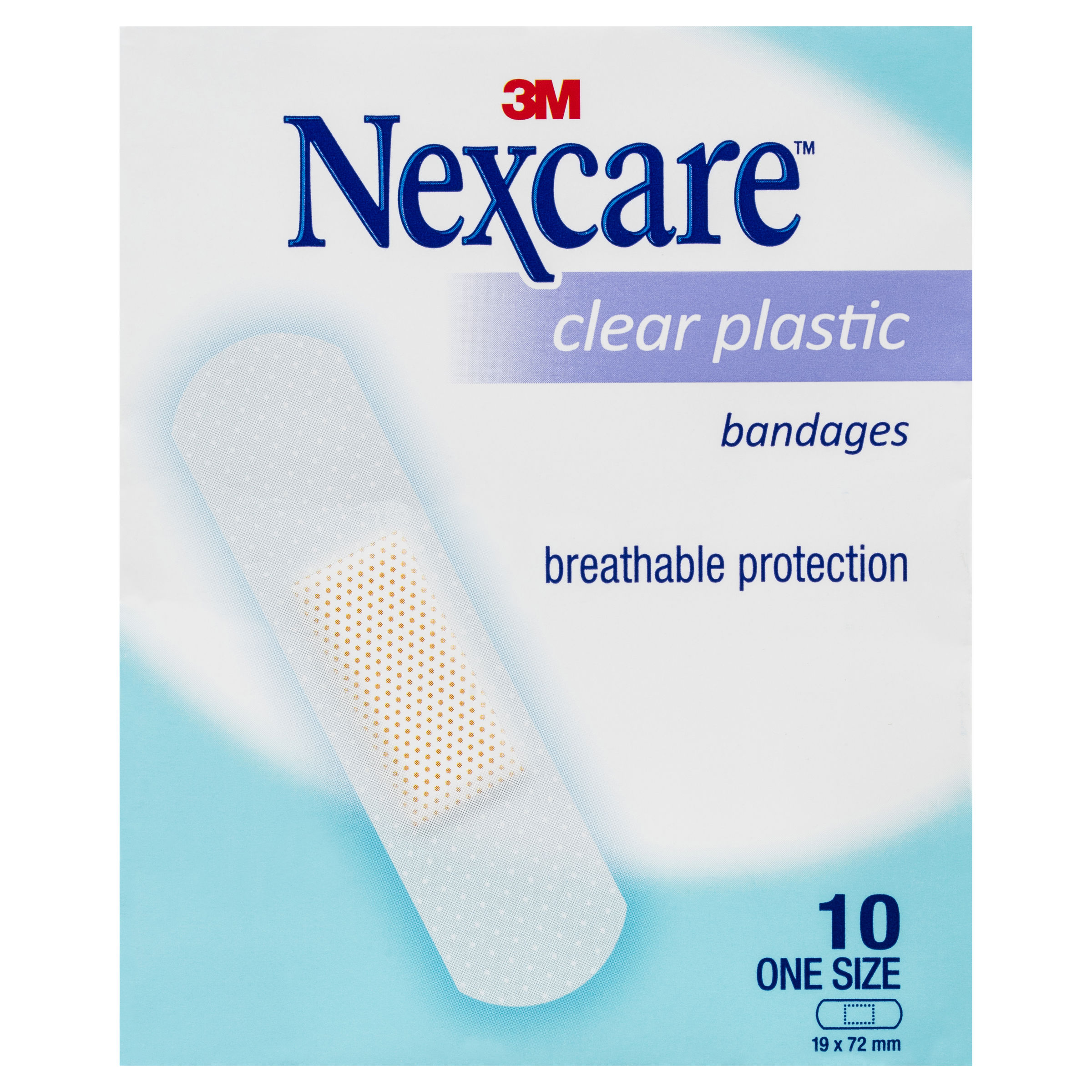 Băng keo cá nhân Nexcare 3M 19x72mm 100 miếng/hộp - Trong suốt, keo y tế siêu dính tinh khiết, co dãn tốt CLEARS10