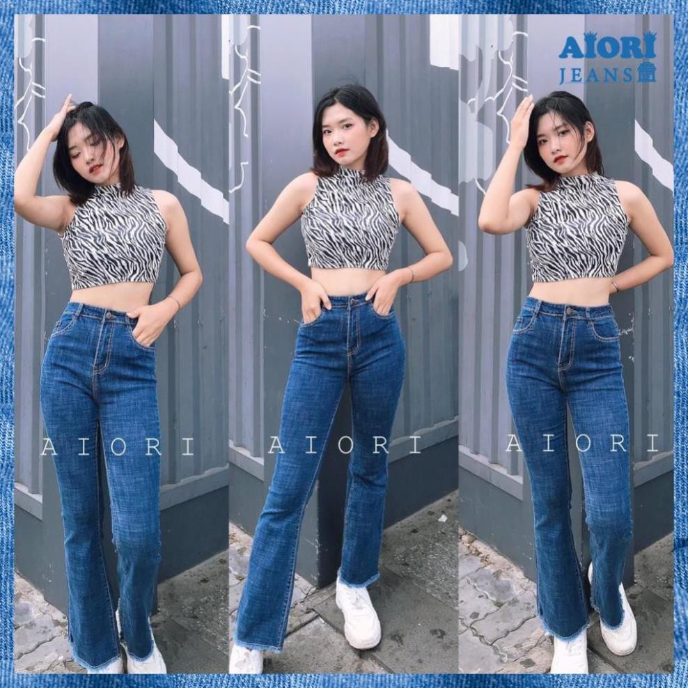 QUẦN JEAN ỐNG LOE SIÊU GIÃN MẶC THOẢI MÁI MÀU CỰC ĐẸP