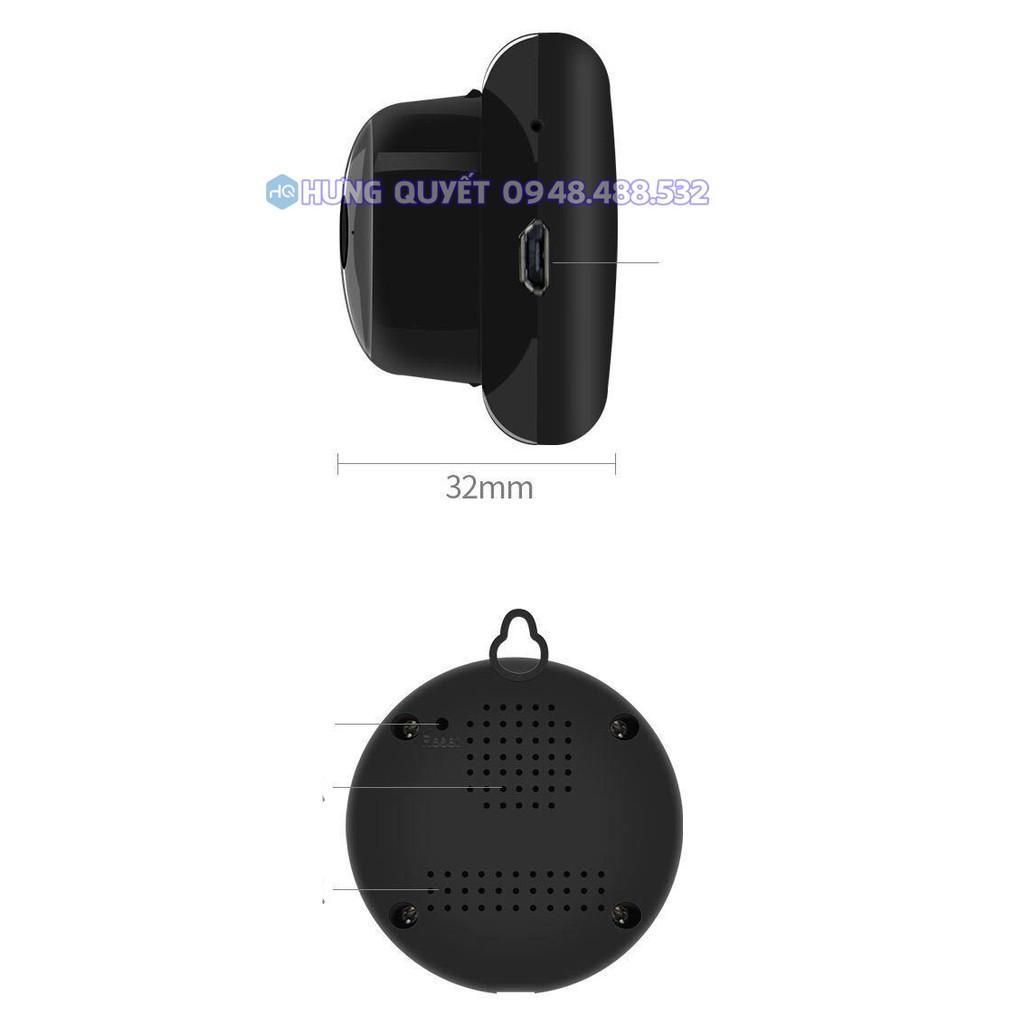 Camera không dây wifi giấu kín xem từ xa qua điện thoại giám sát toàn cảnh thông minh V380 | BigBuy360 - bigbuy360.vn