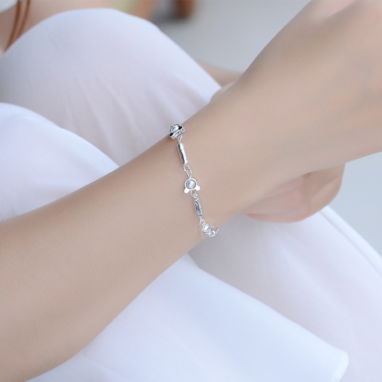 Lắc tay nữ thời trang cực xinh, bạc S925 - LT123