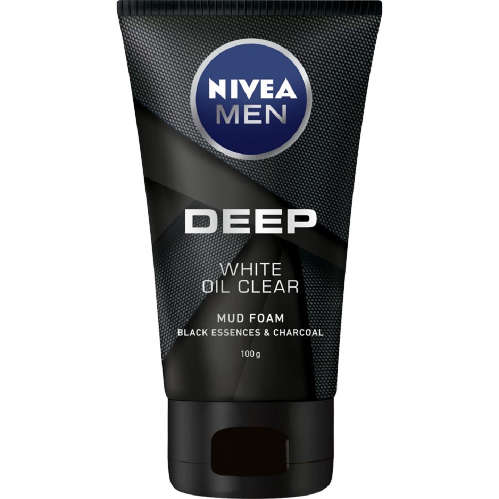 Sữa Rửa Mặt Nivea Men Than Đen Hoạt Tính Deep White Oil Clear 100% chính hãng