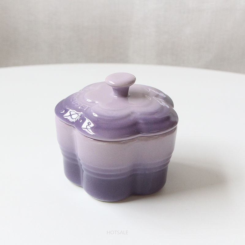 Hộp gốm mini đựng thức ăn/món tráng miệng màu sắc gradient