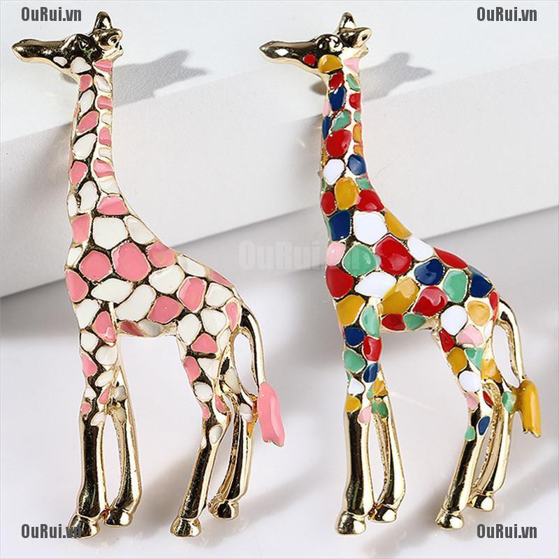 Huy Hiệu Cài Áo Hình Hươu Cao Cổ Ngộ Nghĩnh