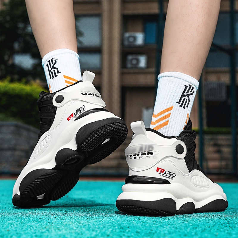 Giày Bóng Rổ Thoáng Khí Chống Trượt Thời Trang Thu Đông Phong Cách Mới Cho Nam