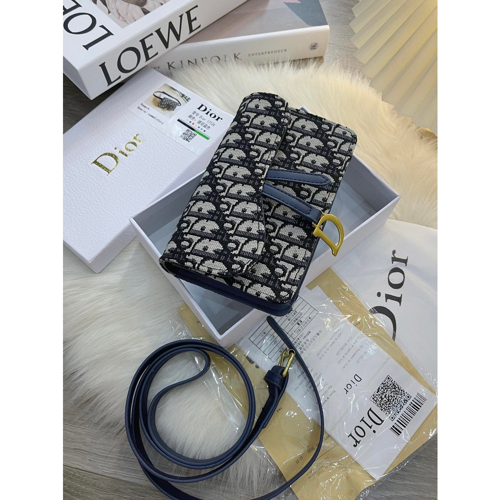 Túi Đeo Hông Dior Thổ Cẩm Quảng Châu Hàng Full Kèm Dây Thắt Lưng