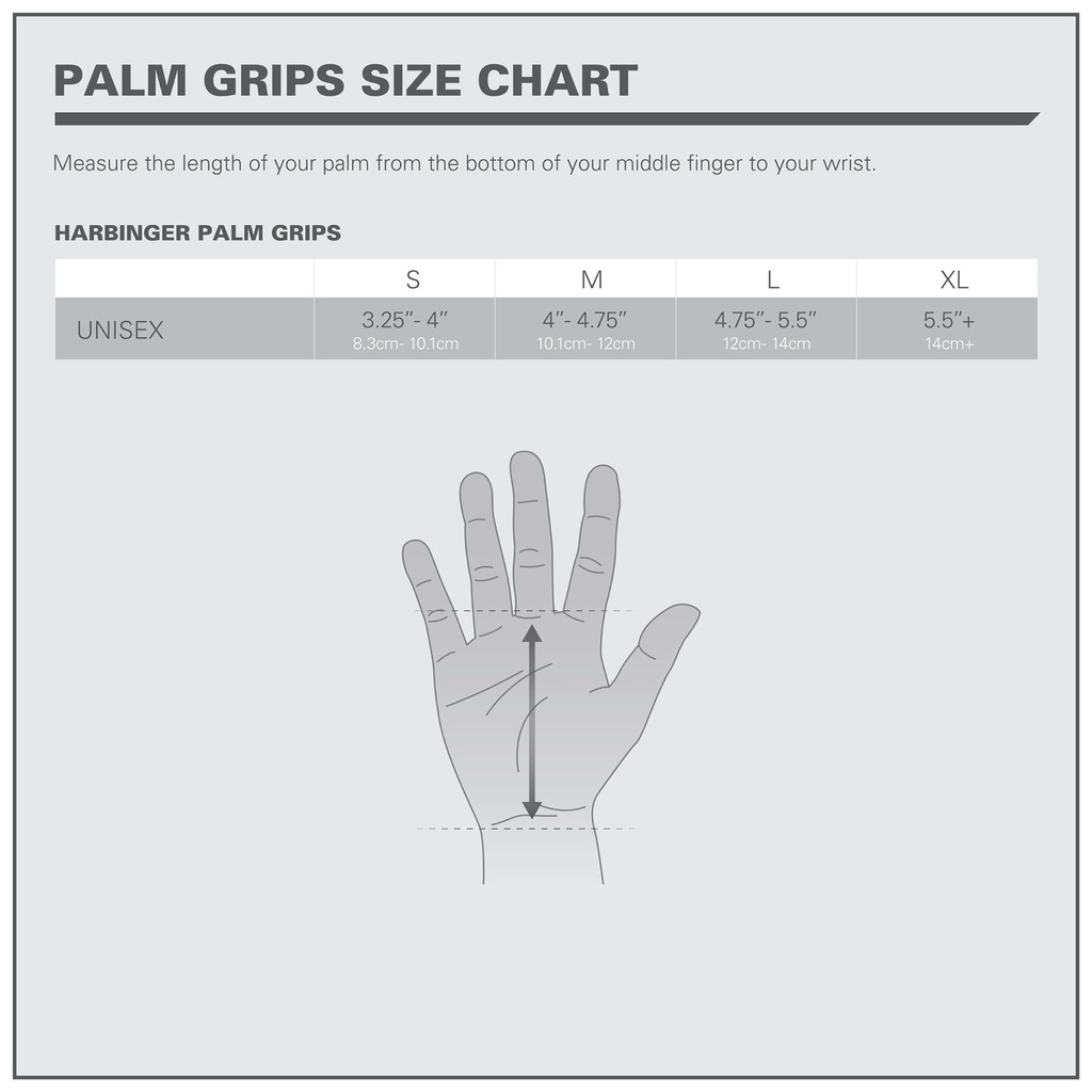 Găng tay Tập Gym Harbinger Palm Grip