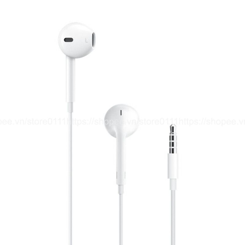 Tai nghe nhét tai chuôi tròn giắc cắm 3.5mm có phím điều chỉnh âm lượng kèm mic đàm thoại