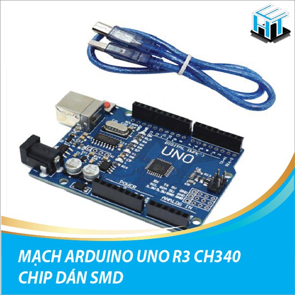 MẠCH ARDUINO UNO R3 CH340 - Chíp SMD dán