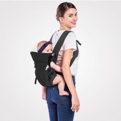 Địu 3 tư thế Comfy Baby gọn nhẹ siêu thoáng khí dành cho bé yêu đen