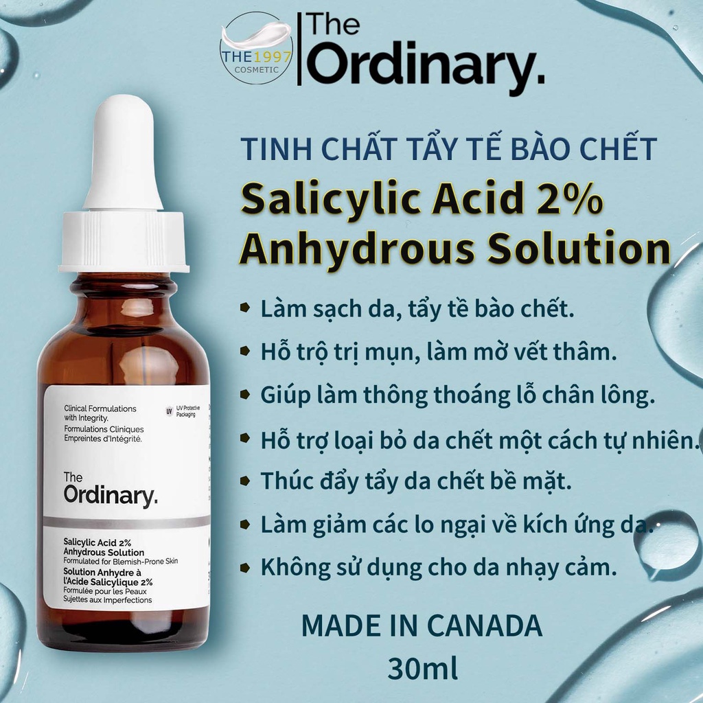 Tinh Chất Giảm Mụn Solution Salicylic Acid 2% Anhydrous Solution