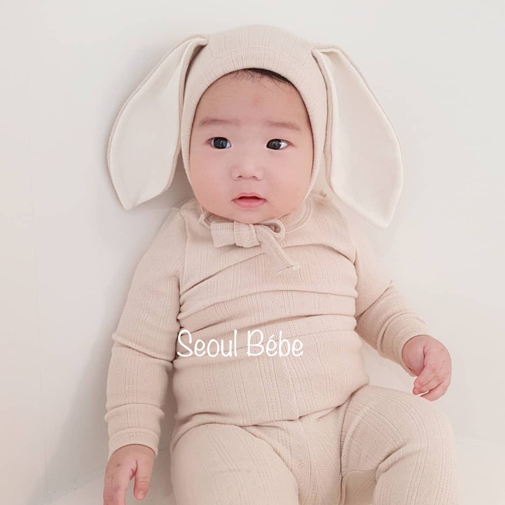Bộ thỏ Koji gân xước (bộ rời/bộ suit) Peekaboo