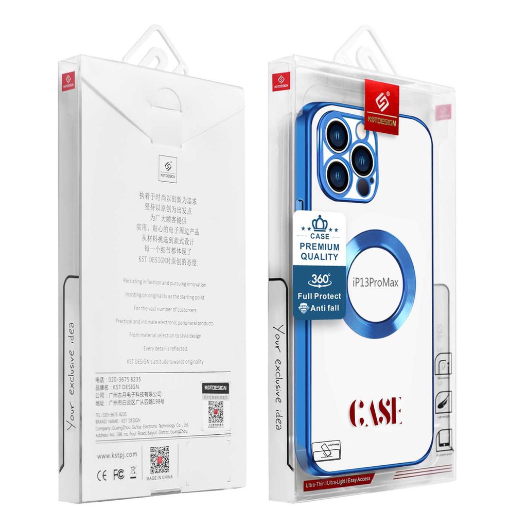 Ốp lưng KST Desing viền màu bảo vệ Camera iPhone 11 12 13 PRO / MAX hỗ trợ sạc không dây hỗ trợ sạc không dây