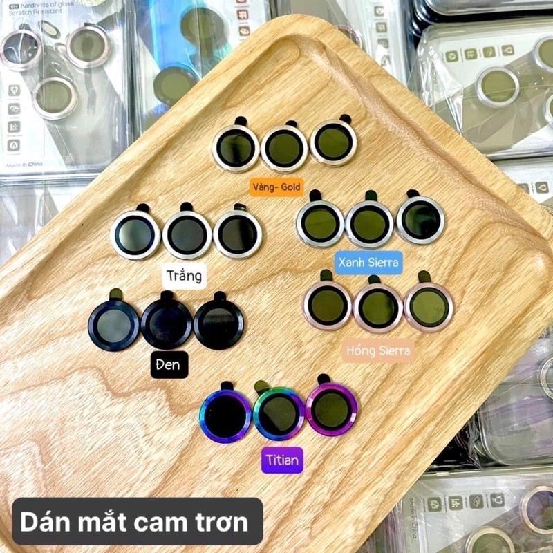 Bộ dán bảo vệ từng mắt camera kim loại trơn chống xước iPhone 11/11promax/12/12pro/12promax/13/13pro/13promax