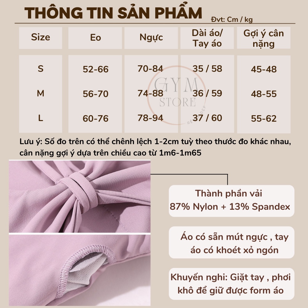 Áo Thun Ôm Body Tay Dài CÓ MÚT Thể Thao Nữ  Tập Gym Yoga Thấm Hút Khô Thoáng Mát Rẻ Đẹp 359