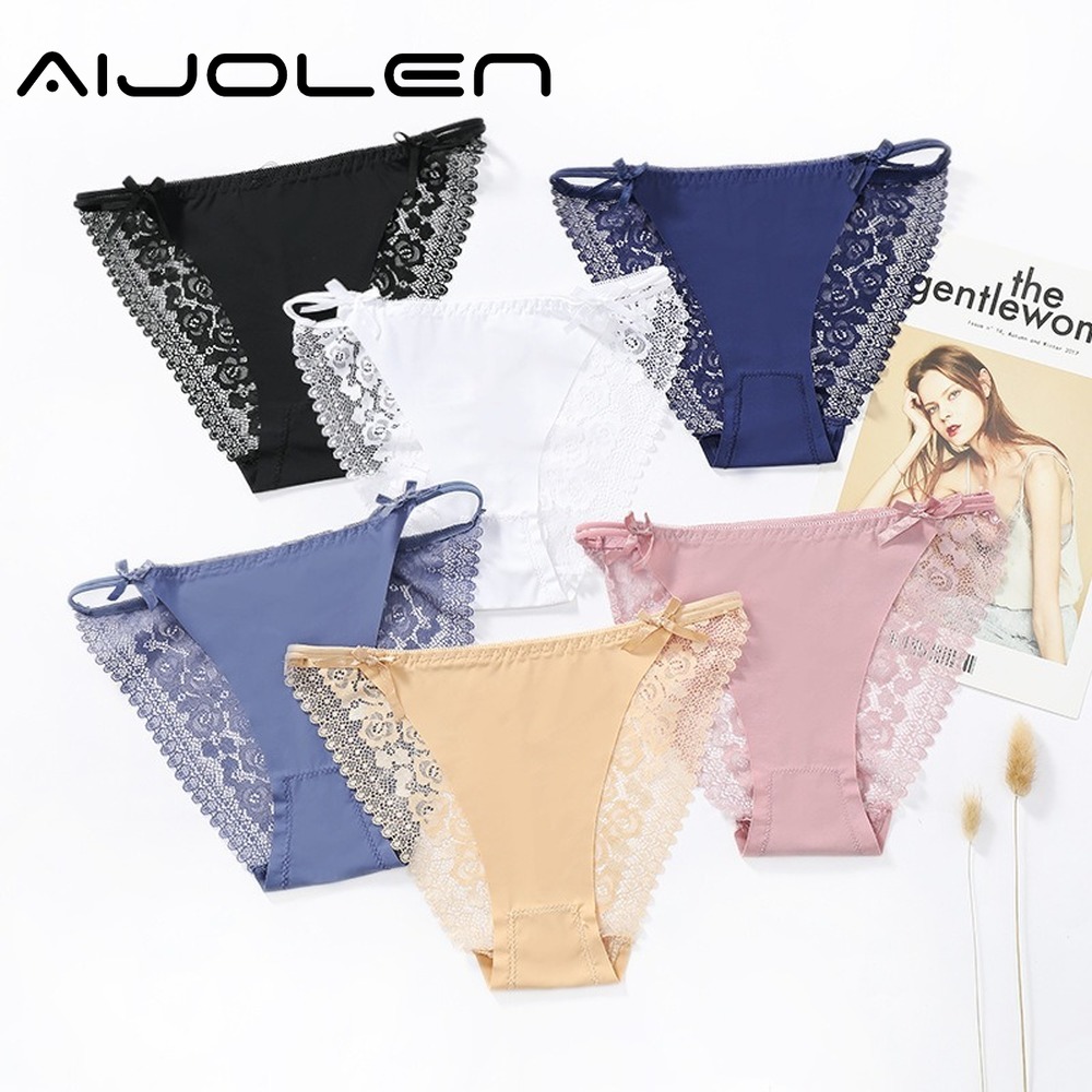 Quần Lót Aijolen Không Đường May Phối Ren Quyến Rũ Cho Nữ