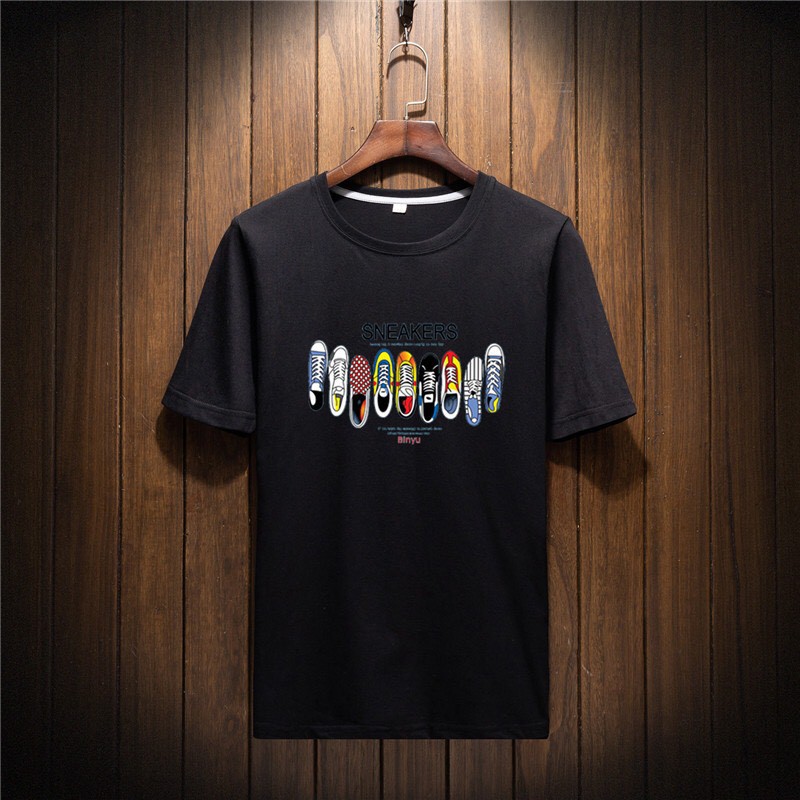 Áo thun tay lỡ KOMBOH phông Unisex nam nữ oversize form rộng SNEAKERS - A17