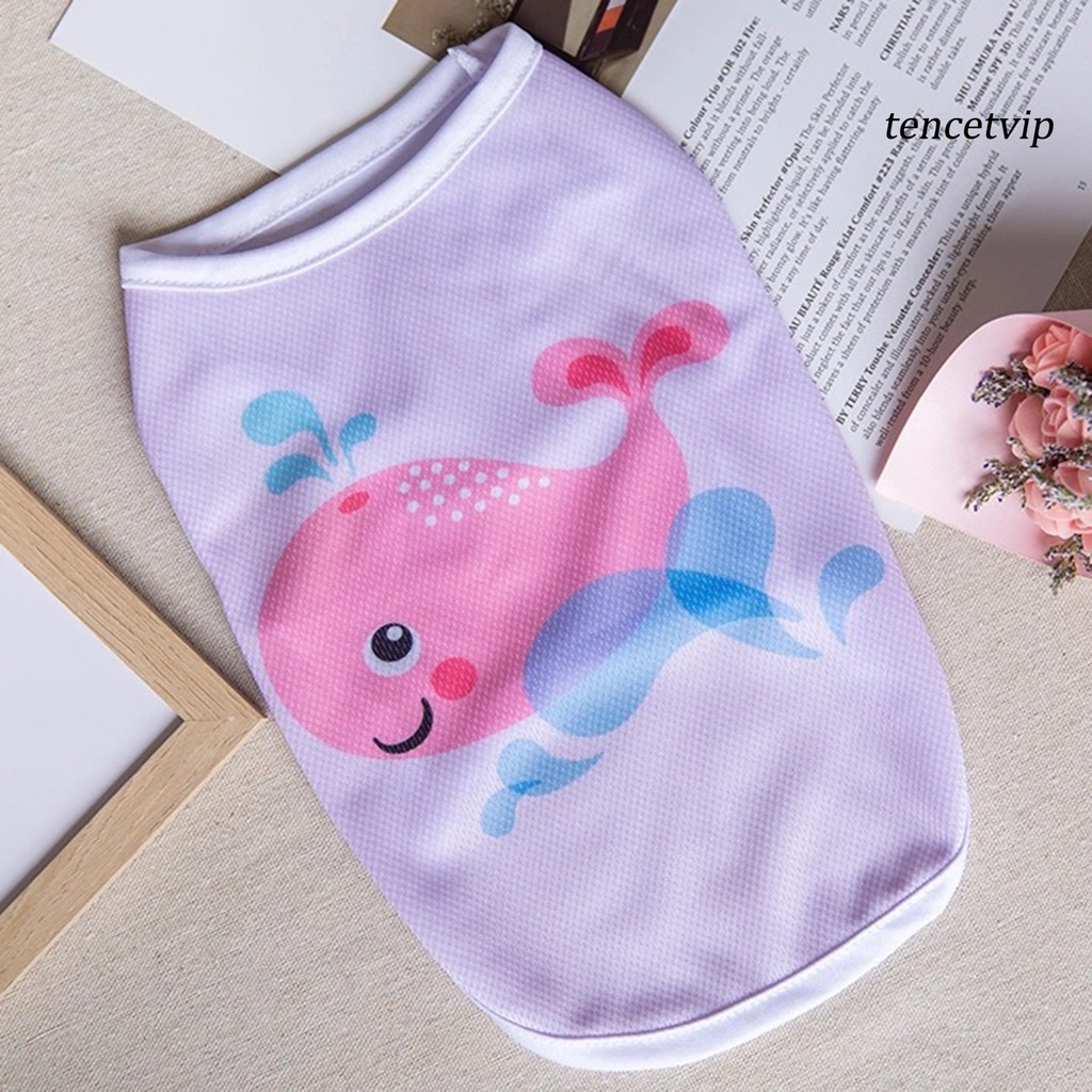 Áo Thoáng Khí Họa Tiết Hoạt Hình Cho Thú Cưng