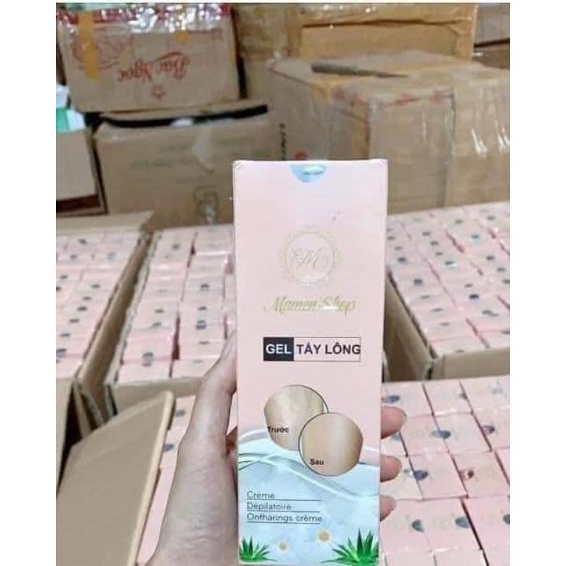 Gel tẩy lông Mamen Shop tẩy lông tay, chân, nách, bikini không đau, không rát 120g