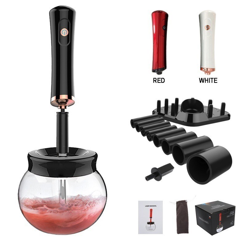 Dụng cụ vệ sinh đầu cọ trang điểm xoay 360 độ