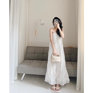 Váy yếm gấm dáng dài Samhyewear