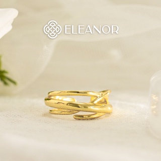 Nhẫn Bạc Eleanor Mạ Vàng 14K Hình Vòng Xoắn SP002321