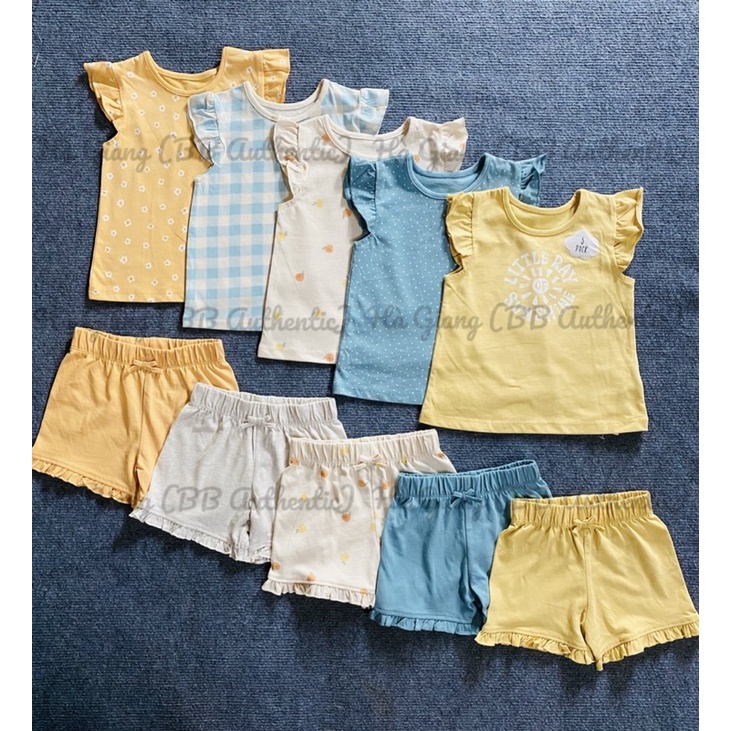 (HÀNG AUTH CHÍNH HÃNG) Set 5 bộ cộc tay bé gái