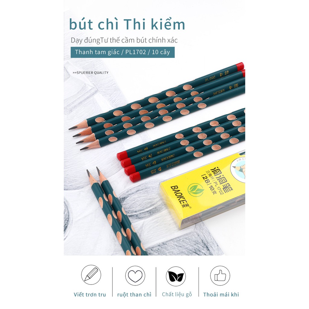 Bút Chì Tam Giác Lỗ  PL1702