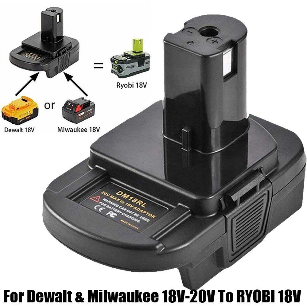 Nguồn Pin Li-ion DM18RL Màu Đen Chuyên Dụng Cho Milwaukee 18V-20V To RYOBI 18V