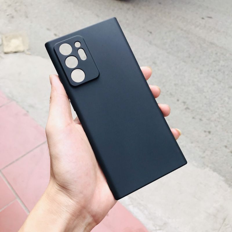 Ốp lưng Samsung Galaxy Note 20/Note 20 ultra - Ốp lưng dẻo đen hạn chế bám vân tay, bảo vệ camera
