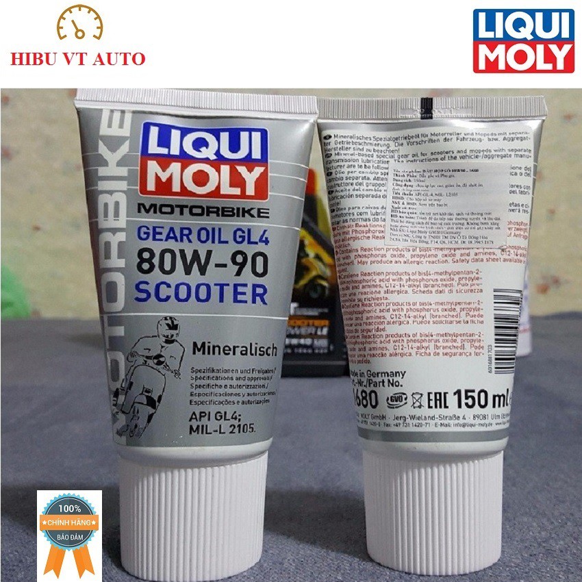 Tuýt Nhớt hộp số xe ga 80W90 Liqui Moly 1680 (150ml)