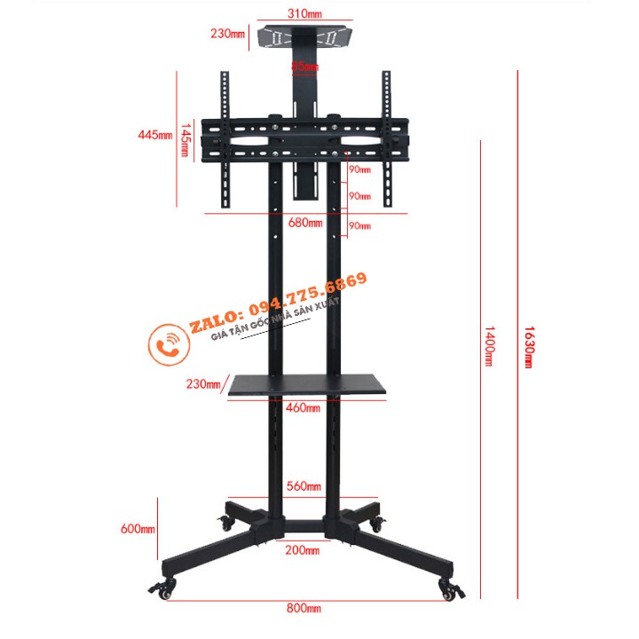 Giá Treo Tivi Di Động 1500 32 - 55 Inch - Giá Treo Tivi Sử Dụng Cho Phòng Họp Hội Nghị [ Rẻ Hơn NB AVA1500 ]