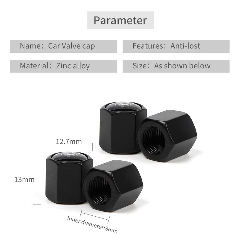 Nắp Van Bánh Xe Hơi Bằng Hợp Kim Kẽm Chuyên Dụng Cho Toyota Vios Yaris Altis Camry Avanza