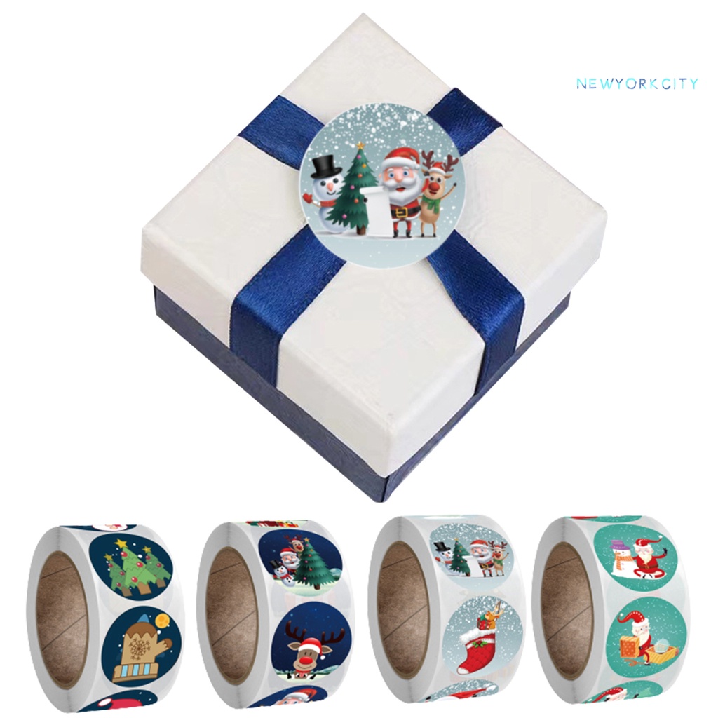 1 Cuộn Miếng Dán Tự Dính Chủ Đề Giáng Sinh Quyến Rũ